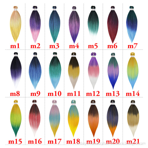 Wholesale Soft Pre stretched Braiding Hair  Synthetic hair pre-stretched braid Synthetic